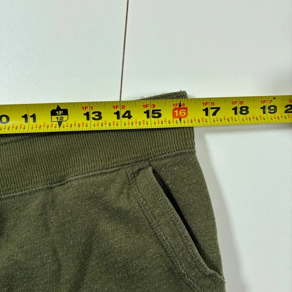 Vintage Abercrombie Fitch Sweatpants Women Medium Olive Green Logo Joggers